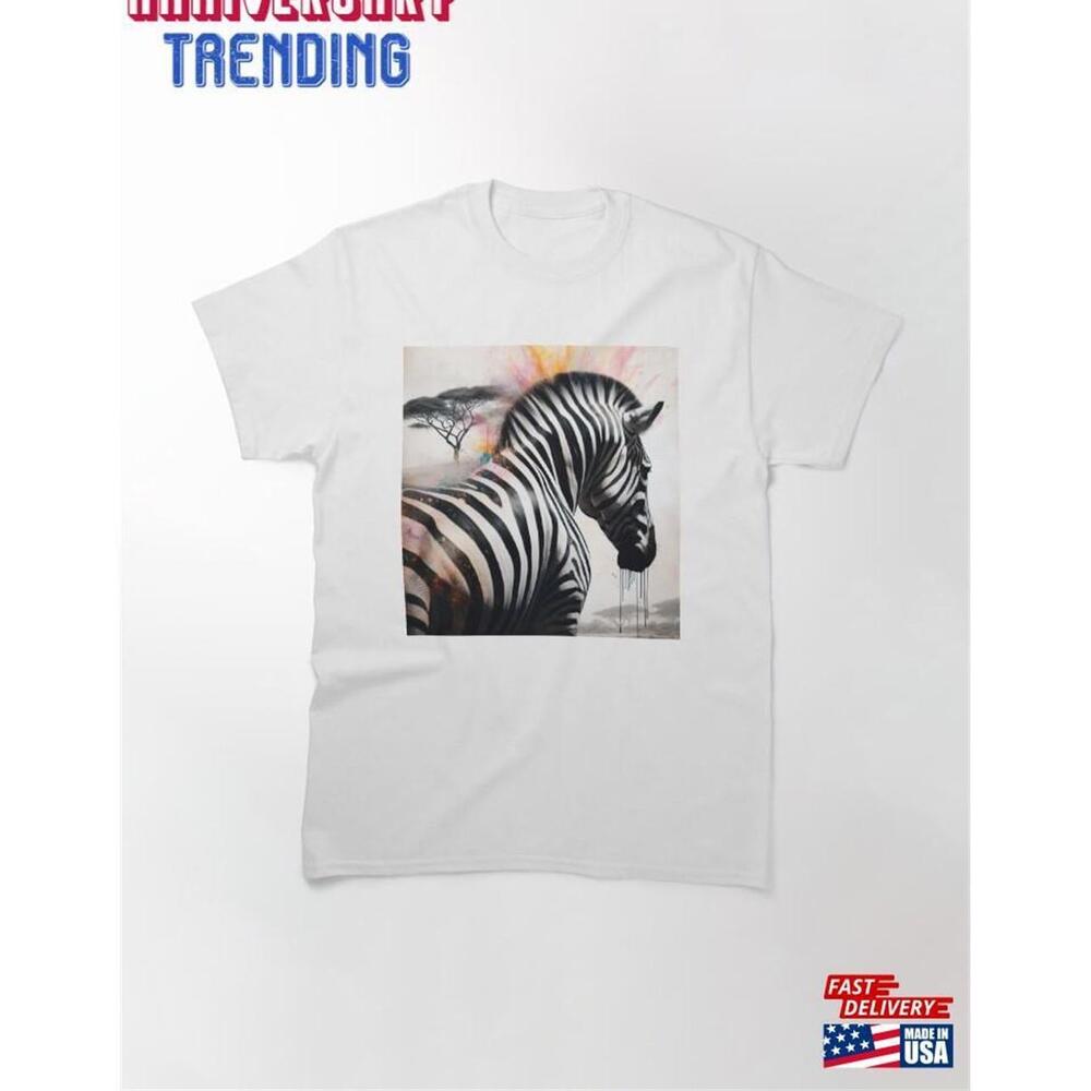 Zebra On The Serengeti Classic Tshirt